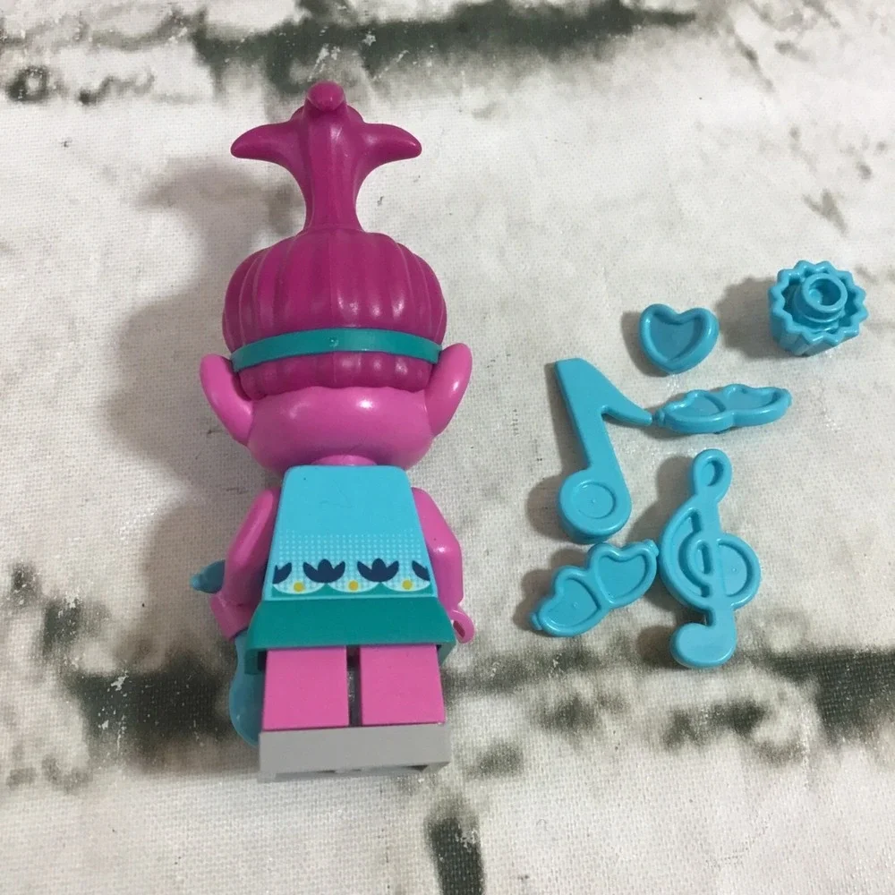Lego Poppy 41252 41256‎ Trolls World Tour Minifigure W/ Accessories